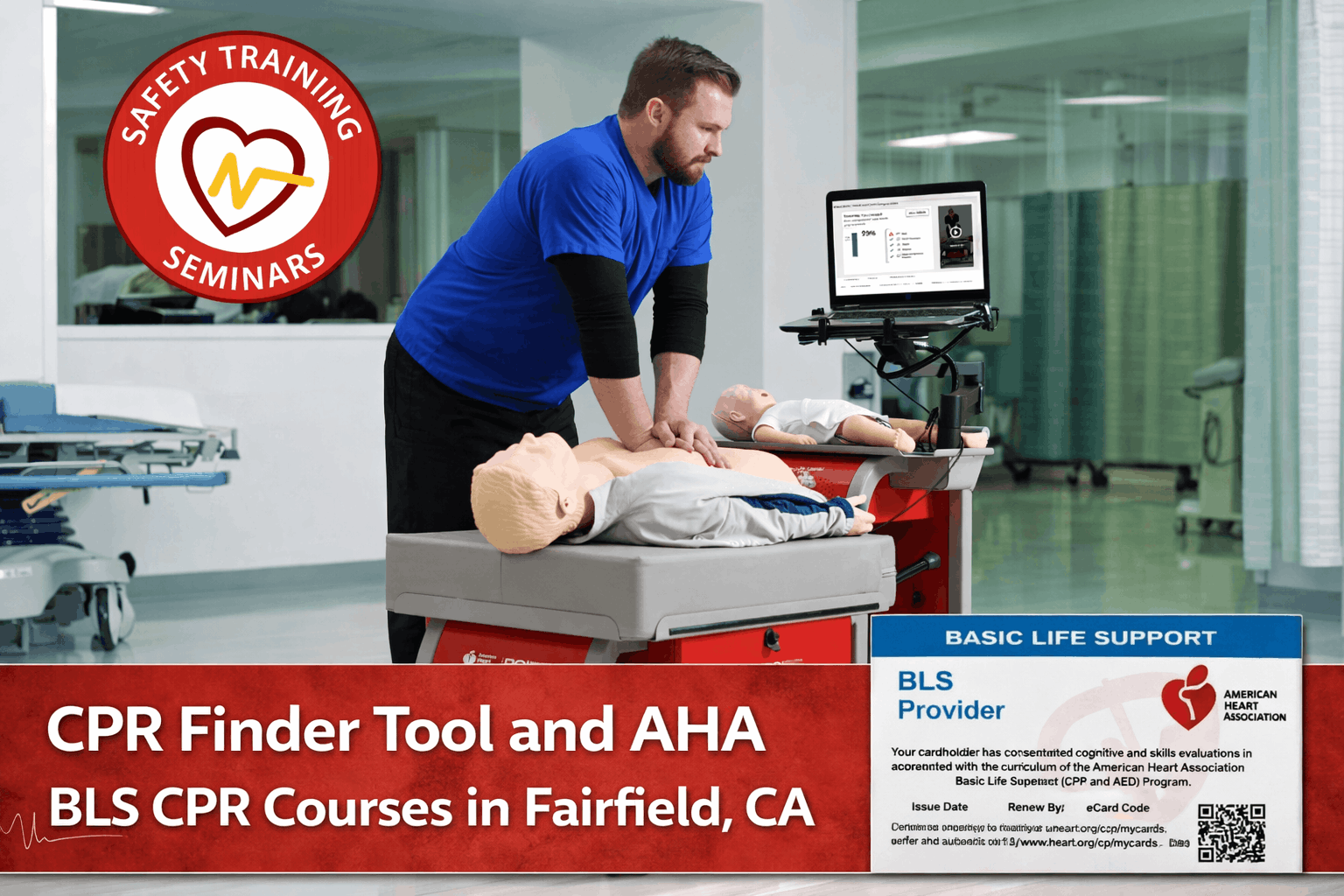 CPR Finder Tool and AHA BLS CPR Courses in Fairfield, CA
